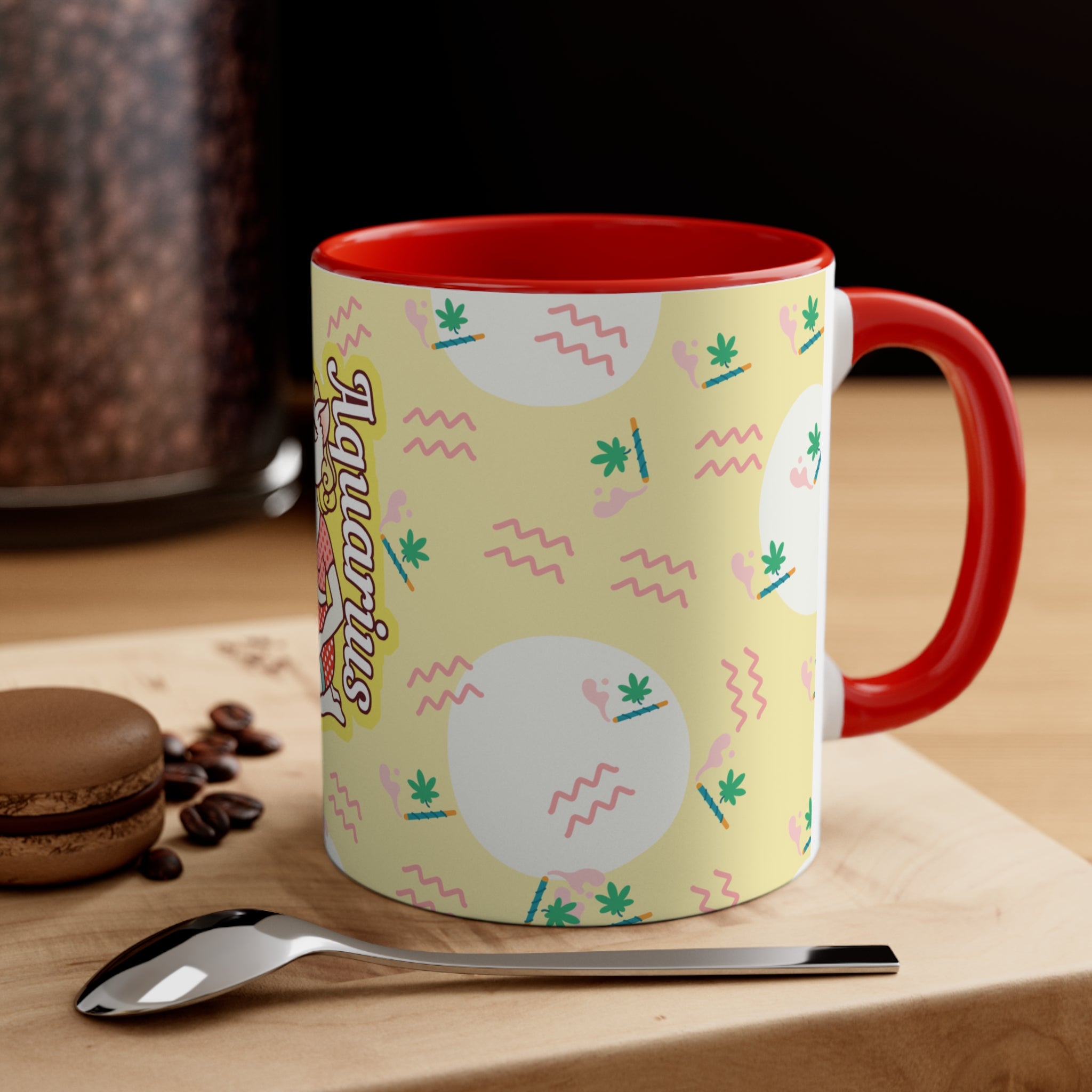 Aquarius Zodicat Coffee Mug, 11oz