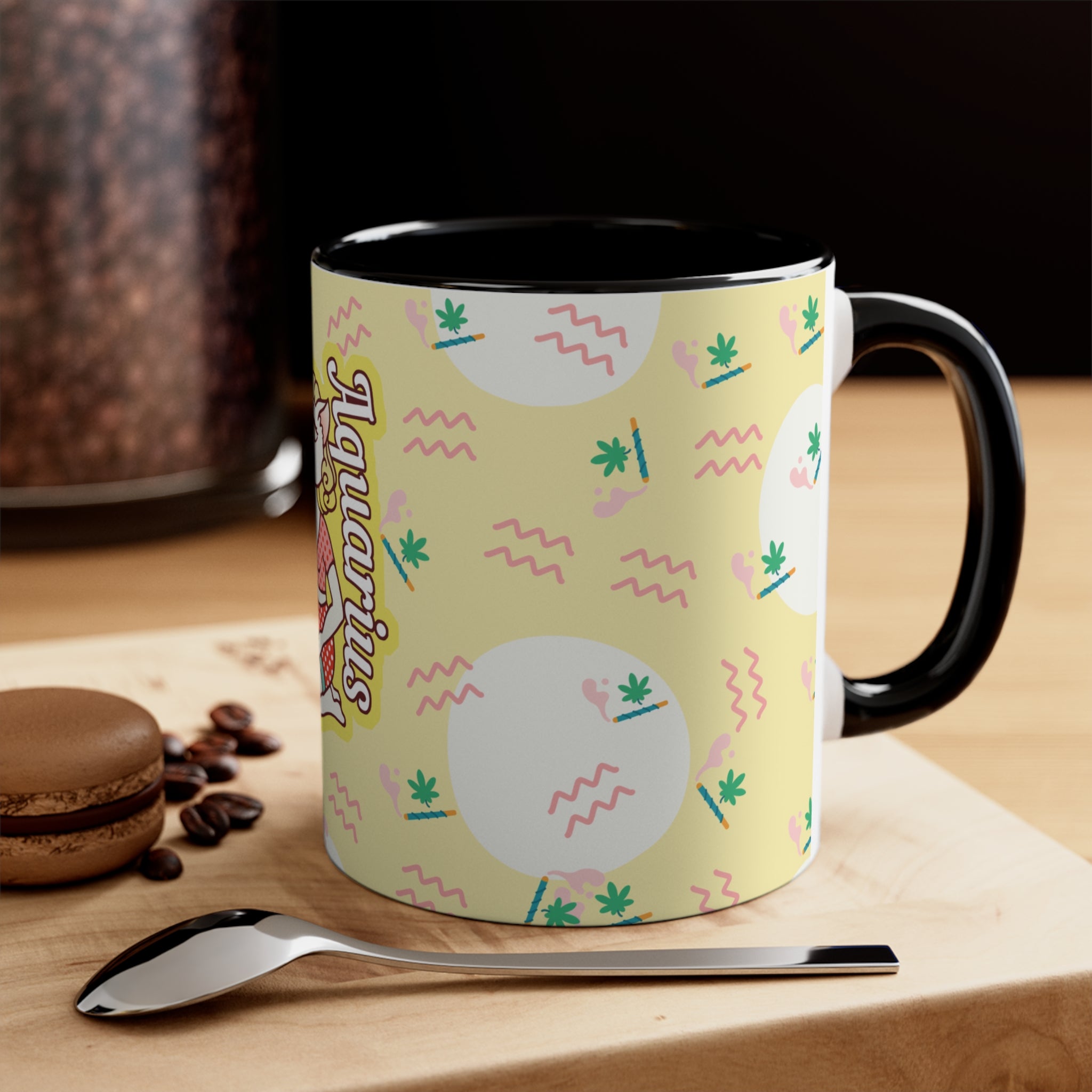 Aquarius Zodicat Coffee Mug, 11oz