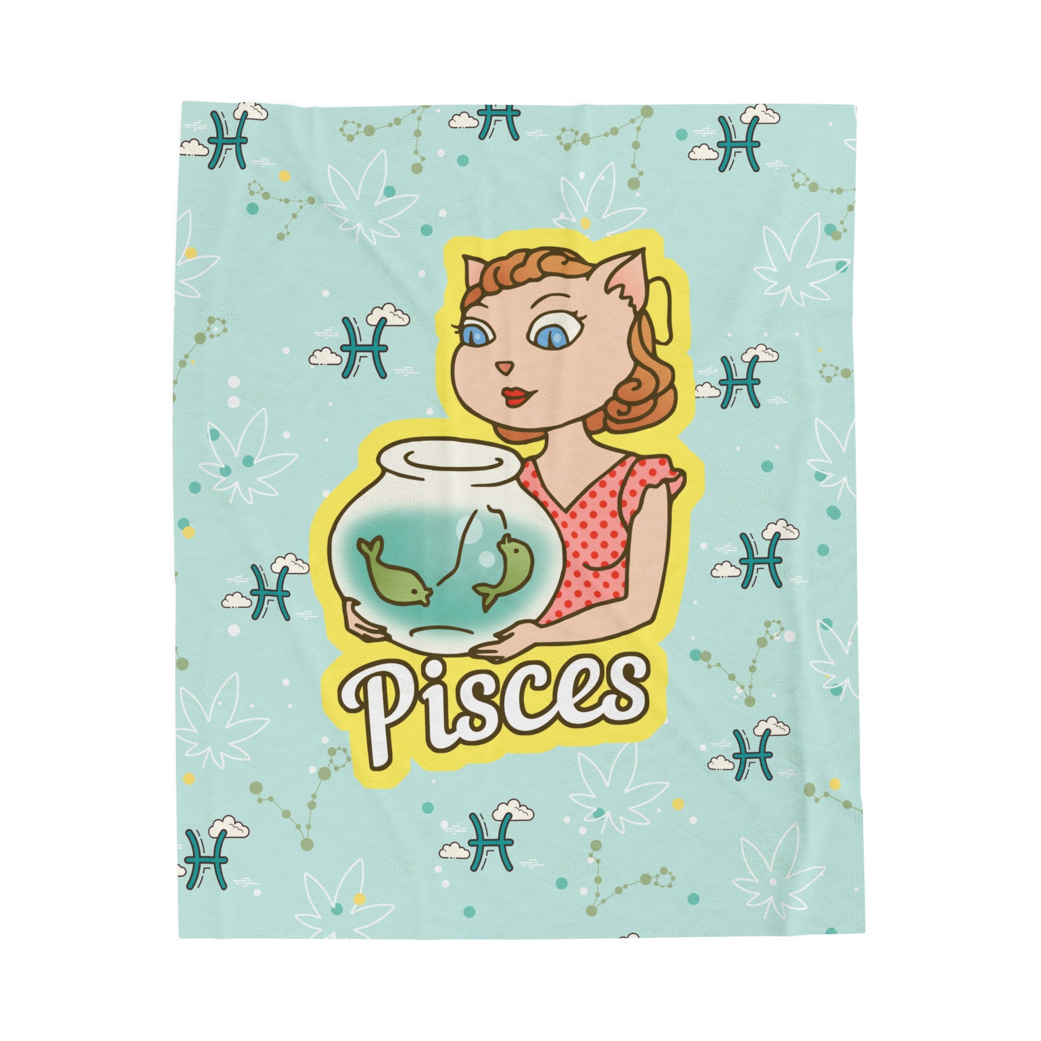Pisces Velveteen Plush Blanket