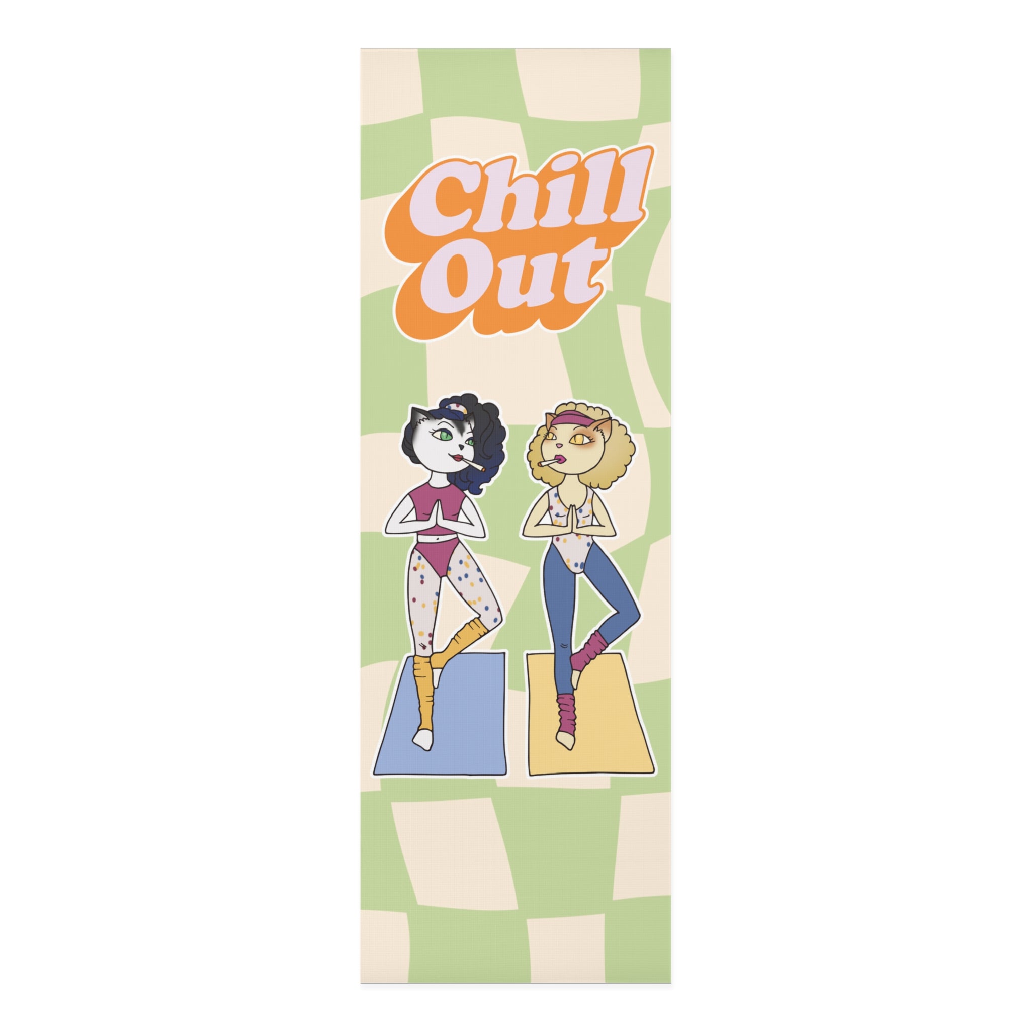 Green Checkered chill out mat