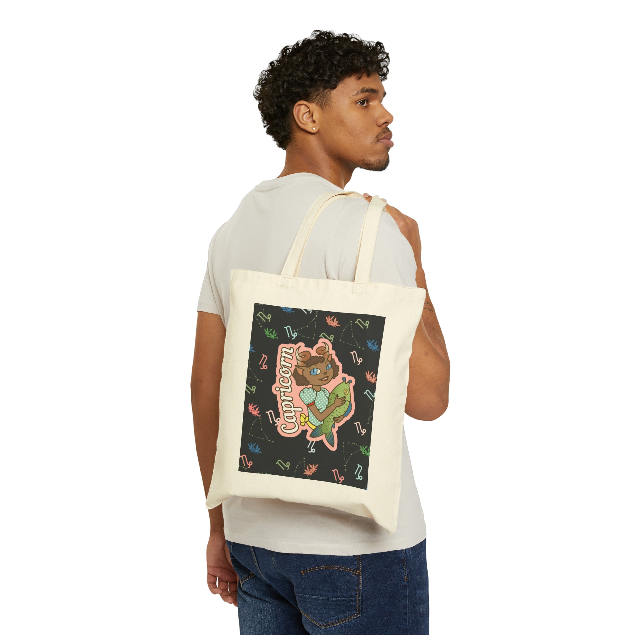 Capricorn Cotton Canvas Tote Bag