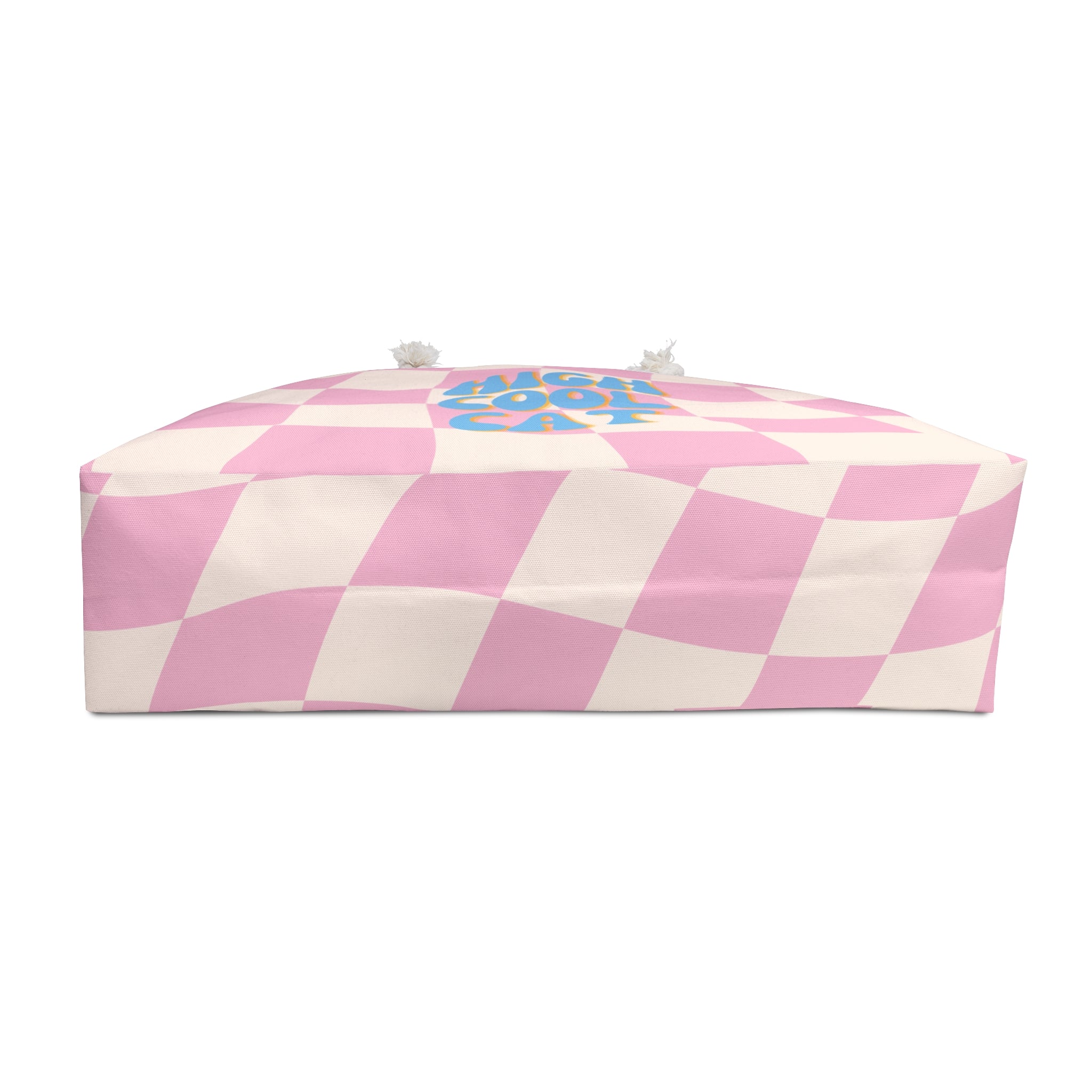 Pink Checkered Highcoolcat Weekender Bag