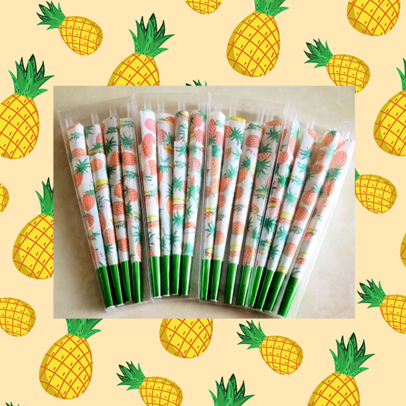 Pineapple flavored cones