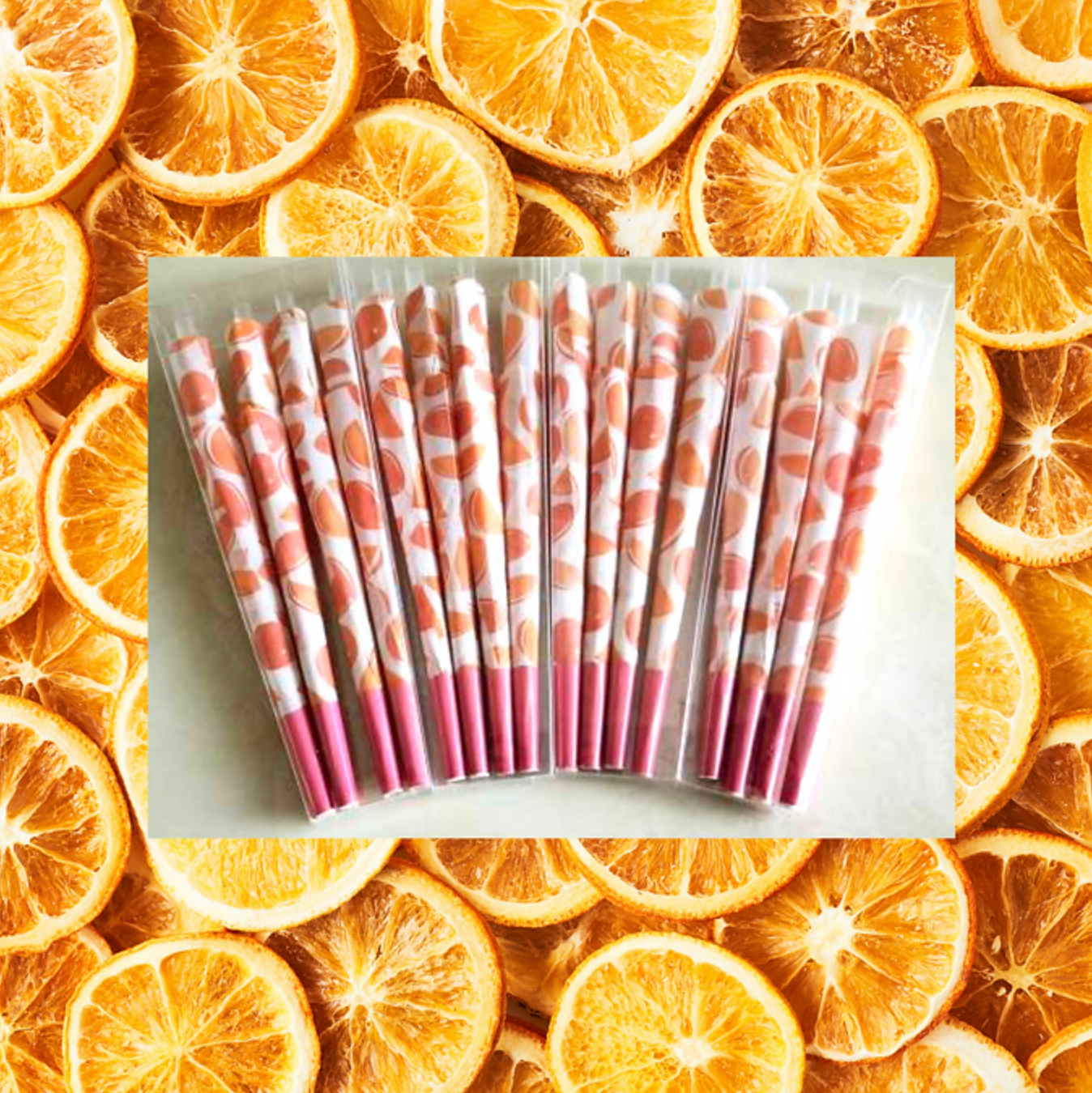 Orange flavored cones