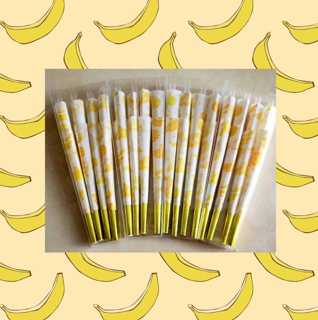 banana flavored cones